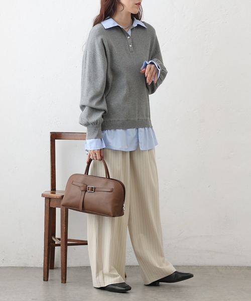 COLONY 2139(コロニートゥーワンスリーナイン)の「フロントベルトボストンバッグ(ボストンバッグ・レディース・ブラウン/ブラック・FREE)」の9枚目の写真