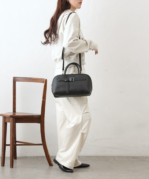 COLONY 2139(コロニートゥーワンスリーナイン)の「フロントベルトボストンバッグ(ボストンバッグ・レディース・ブラウン/ブラック・FREE)」の13枚目の写真