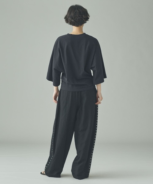 Curensology（カレンソロジー）の「Curensology(カレンソロジー)/ドルマンナローTシャツ（Tシャツ/カットソー・レディース・ホワイト/ブラック/グレー・FREE）」の15枚目の写真