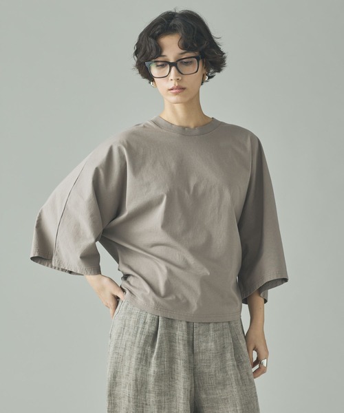 Curensology（カレンソロジー）の「Curensology(カレンソロジー)/ドルマンナローTシャツ（Tシャツ/カットソー・レディース・ホワイト/ブラック/グレー・FREE）」の16枚目の写真