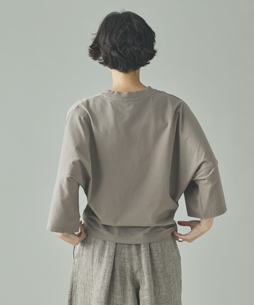 Curensology（カレンソロジー）の「Curensology(カレンソロジー)/ドルマンナローTシャツ（Tシャツ/カットソー・レディース・ホワイト/ブラック/グレー・FREE）」の18枚目の写真