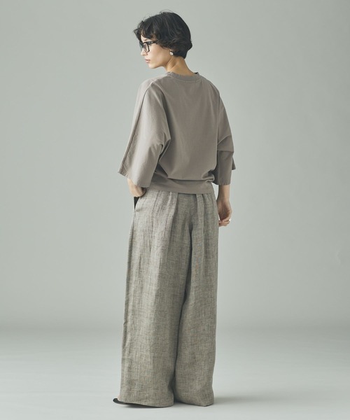 Curensology（カレンソロジー）の「Curensology(カレンソロジー)/ドルマンナローTシャツ（Tシャツ/カットソー・レディース・ホワイト/ブラック/グレー・FREE）」の21枚目の写真