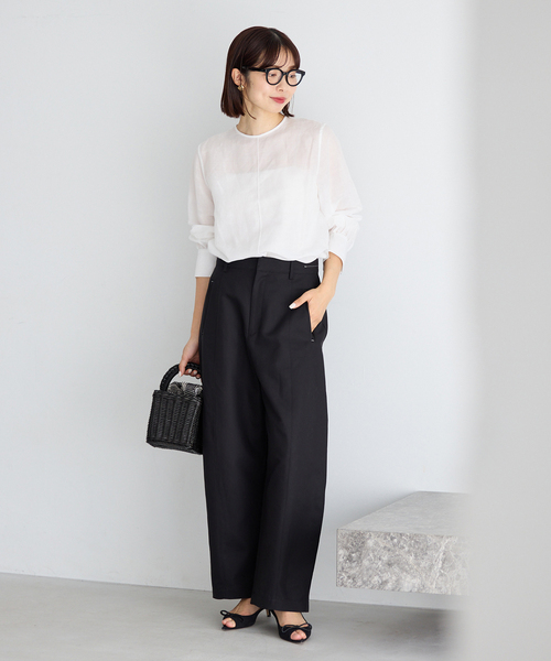 IENA（イエナ）の「A VACATION/ア ヴァケーション 別注 SEESAW RTN S バッグ 26SS-A112（ハンドバッグ・レディース・キャメル/ブラック・FREE）」の13枚目の写真