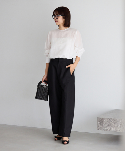 IENA（イエナ）の「A VACATION/ア ヴァケーション 別注 SEESAW RTN S バッグ 26SS-A112（ハンドバッグ・レディース・キャメル/ブラック・FREE）」の14枚目の写真