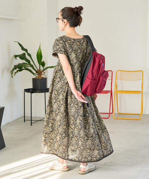 セール】限定展開 インド ペイズリー スキッパー ワンピース