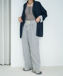 Remind me and forever | 【M/Lサイズ展開】ストライプイージーパンツ(その他パンツ)