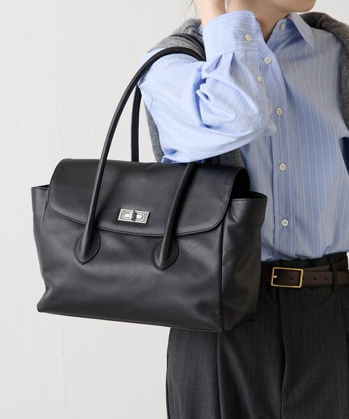 russet（ラシット）の「《@__serako.r__企画》ソフトレザーフラップトートバッグ（トートバッグ・レディース・ブラック・FREE）」の21枚目の写真