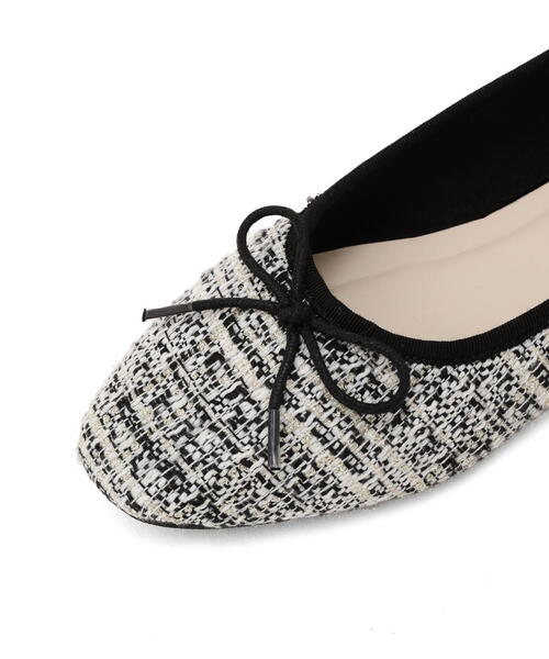 EDIT COLOGNE(エディットコロン)の「バレエシューズ(バレエシューズ・レディース・ブラックミックス/ホワイト系その他/ブラック系その他・23.0cm/23.5cm/24.0cm)」の10枚目の写真