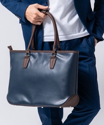 MURA（ムラ）の「PU(合成皮革) バイカラー 大容量 ビジネスバッグ（ビジネスバッグ）」