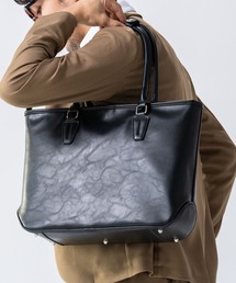 MURA（ムラ）の「PU(合成皮革) バイカラー 大容量 ビジネスバッグ（ビジネスバッグ）」