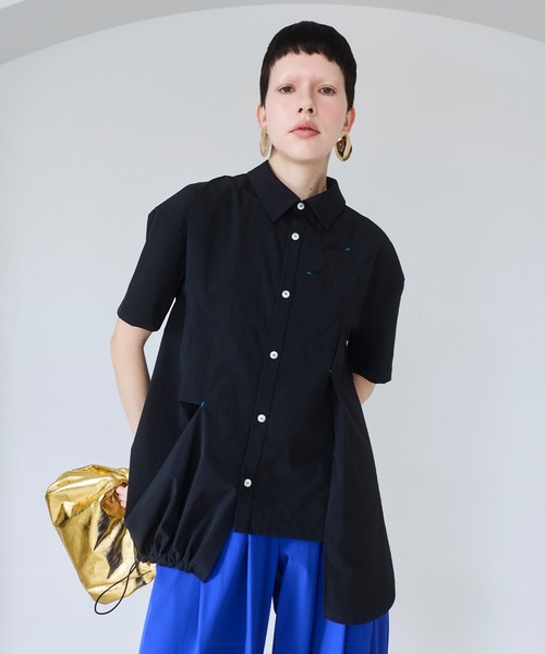 【新品】OMMO / ASYMME DESIGN H/S SHIRT OMMO（オーエムエムオー）の「ASYMME DESIGN H/S SHIRT（シャツ