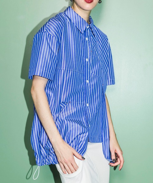 OMMO（オーエムエムオー）の「ASYMME DESIGN H/S SHIRT（シャツ