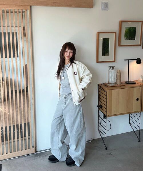 COVERNAT（カバーナット）の「ウィメンズワイドデニムパンツライトグレー（デニムパンツ・レディース・その他・WS/WM）」の7枚目の写真