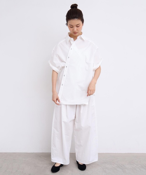 I am I in fact...(アイアムアイインファクト)の「SUSIE SHIRT(シャツ/ブラウス・レディース・ホワイト/ブラック/サックスブルー・FREE)」の16枚目の写真