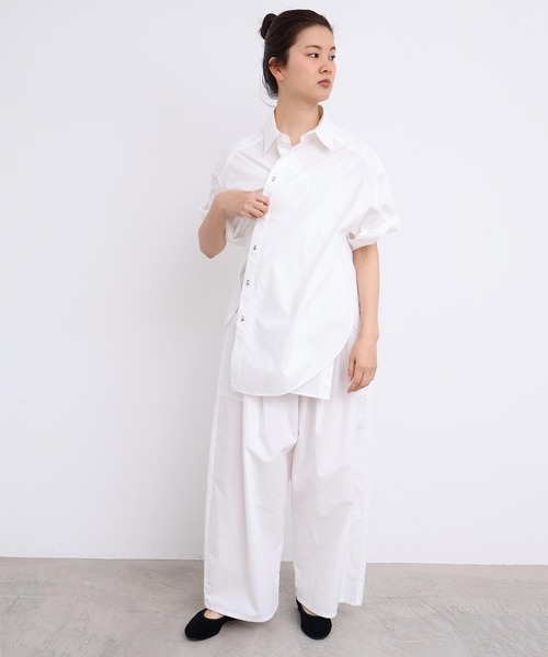 I am I in fact...(アイアムアイインファクト)の「SUSIE SHIRT(シャツ/ブラウス・レディース・ホワイト/ブラック/サックスブルー・FREE)」の15枚目の写真