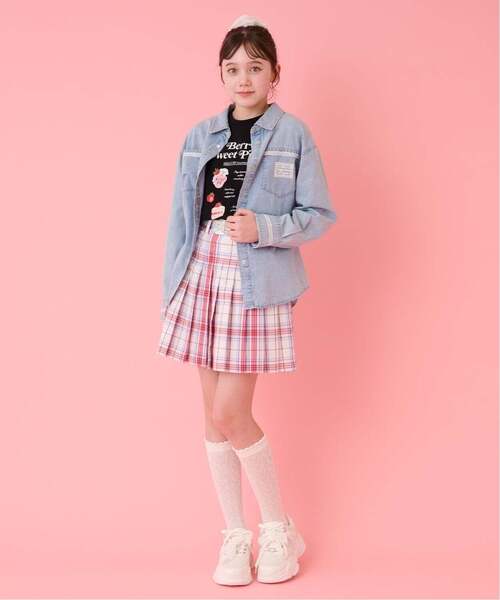 mezzo piano Junior(メゾピアノジュニア)の「ライトデニムシャツ(シャツ/ブラウス・キッズ・ライトブルー・L:160cm/M:150cm/S:140cm)」の10枚目の写真