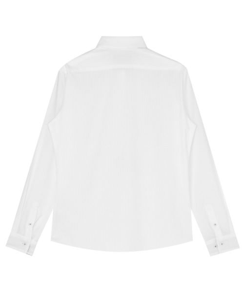 TOKYO SHIRTS(トウキョウシャツ)の「【吸水速乾】【COFREX】形態安定ノンアイロン レギュラー 長袖ビジネスワイシャツ(ビジネスシャツ・レディース・ホワイト・S/M/L/LL/XL)」の2枚目の写真