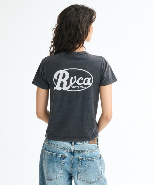 RVCA(ルーカ)の「RVCA ウィメンズ CORRAL SS BABY TEE Tシャツ 【2026年春夏モデル】(Tシャツ/カットソー・レディース・ブラック/ブラック系その他2/ホワイト・MEDIUM/SMALL/LARGE)」の3枚目の写真