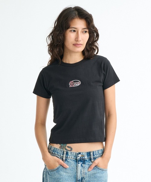 RVCA(ルーカ)の「RVCA ウィメンズ CORRAL SS BABY TEE Tシャツ 【2026年春夏モデル】(Tシャツ/カットソー・レディース・ブラック/ブラック系その他2/ホワイト・MEDIUM/SMALL/LARGE)」の13枚目の写真