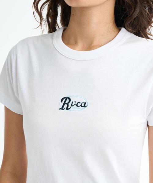 RVCA(ルーカ)の「RVCA ウィメンズ CORRAL SS BABY TEE Tシャツ 【2026年春夏モデル】(Tシャツ/カットソー・レディース・ブラック/ブラック系その他2/ホワイト・MEDIUM/SMALL/LARGE)」の11枚目の写真
