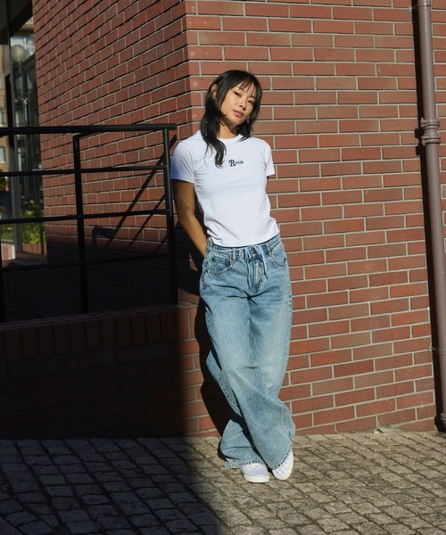 RVCA(ルーカ)の「RVCA ウィメンズ CORRAL SS BABY TEE Tシャツ 【2026年春夏モデル】(Tシャツ/カットソー・レディース・ブラック/ブラック系その他2/ホワイト・MEDIUM/SMALL/LARGE)」の8枚目の写真