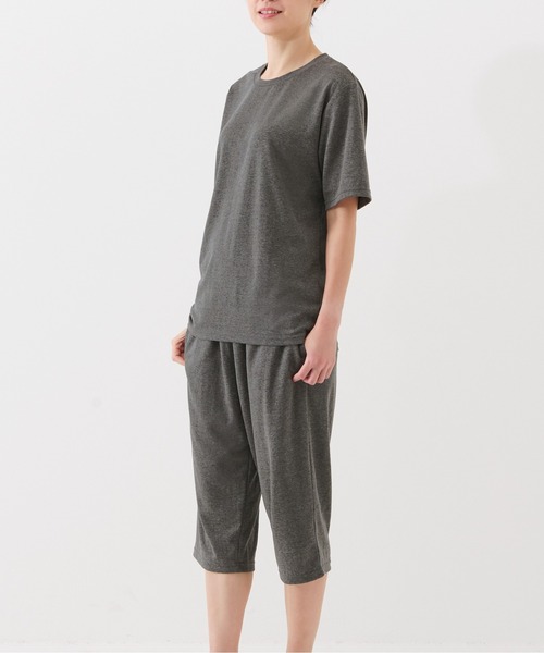 BACKYARD FAMILY（バックヤードファミリー）の「リカバリーケア７分丈パンツ（その他ルームウェア・レディース・杢グレー・M/L/LL）」の4枚目の写真