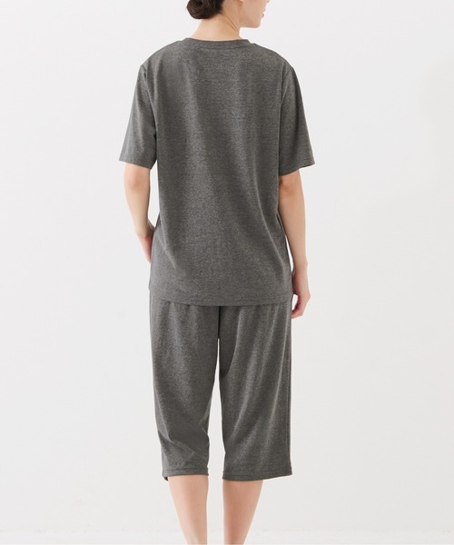 BACKYARD FAMILY（バックヤードファミリー）の「リカバリーケア７分丈パンツ（その他ルームウェア・レディース・杢グレー・M/L/LL）」の5枚目の写真