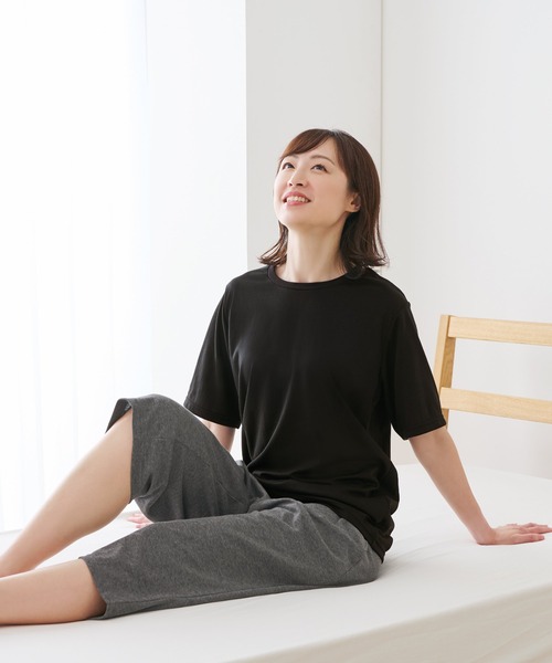 BACKYARD FAMILY（バックヤードファミリー）の「リカバリーケア７分丈パンツ（その他ルームウェア・レディース・杢グレー・M/L/LL）」の10枚目の写真