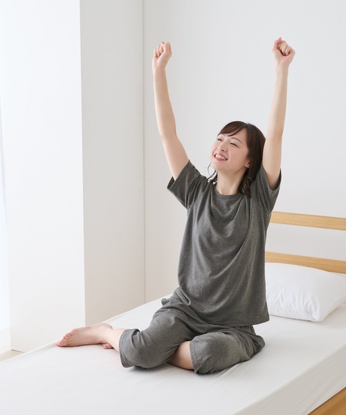 BACKYARD FAMILY（バックヤードファミリー）の「リカバリーケア７分丈パンツ（その他ルームウェア・レディース・杢グレー・M/L/LL）」の15枚目の写真