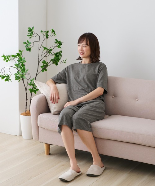 BACKYARD FAMILY（バックヤードファミリー）の「リカバリーケア７分丈パンツ（その他ルームウェア・レディース・杢グレー・M/L/LL）」の18枚目の写真