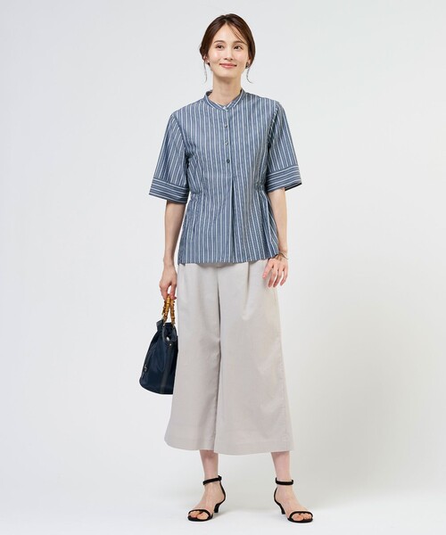 J.PRESS Ladies(J.プレス レディス)の「【人気素材】セルロースリネンストレッチ クロップド パンツ(その他パンツ・レディース・ブラック系/ベージュ系/カーキ系/グリーン系・S/XS)」の10枚目の写真