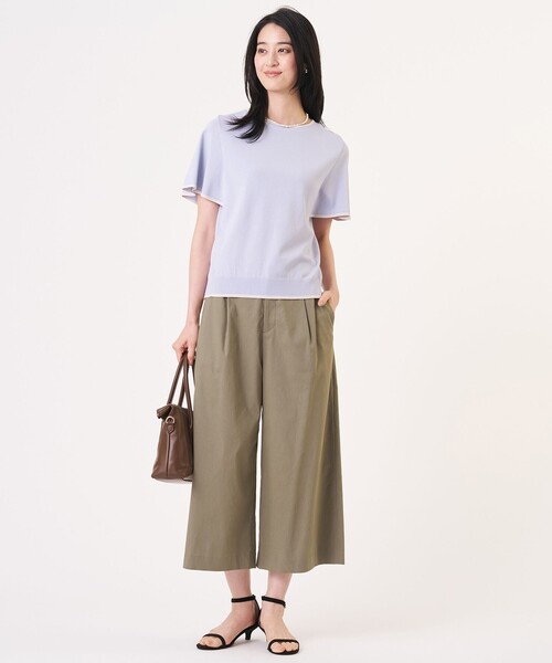 J.PRESS Ladies(J.プレス レディス)の「【人気素材】セルロースリネンストレッチ クロップド パンツ(その他パンツ・レディース・ブラック系/ベージュ系/カーキ系/グリーン系・S/XS)」の14枚目の写真
