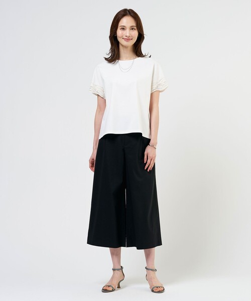 J.PRESS Ladies(J.プレス レディス)の「【人気素材】セルロースリネンストレッチ クロップド パンツ(その他パンツ・レディース・ブラック系/ベージュ系/カーキ系/グリーン系・S/XS)」の15枚目の写真