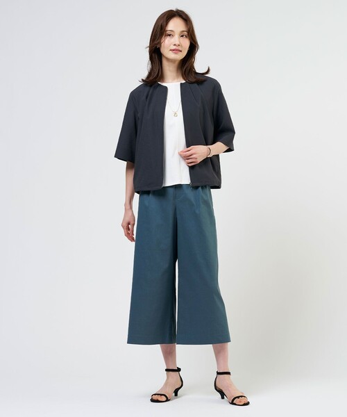 J.PRESS Ladies(J.プレス レディス)の「【人気素材】セルロースリネンストレッチ クロップド パンツ(その他パンツ・レディース・ブラック系/ベージュ系/カーキ系/グリーン系・S/XS)」の18枚目の写真