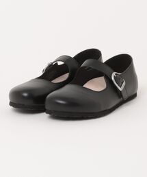 BIRKENSTOCK | ビルケンシュトック 1030709 Santa Clarita LENA Black【Narrow】 サンタクラリタ ヌバックブラック ナロー幅(バレエシューズ)