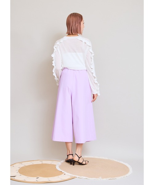 LHELBIE(レルビエ)の「ガウチョパンツ(その他パンツ・レディース・パープル/ブラック/キャメル・M)」の18枚目の写真