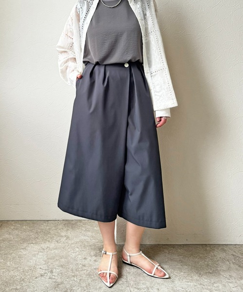 LHELBIE(レルビエ)の「ガウチョパンツ(その他パンツ・レディース・パープル/ブラック/キャメル・M)」の12枚目の写真