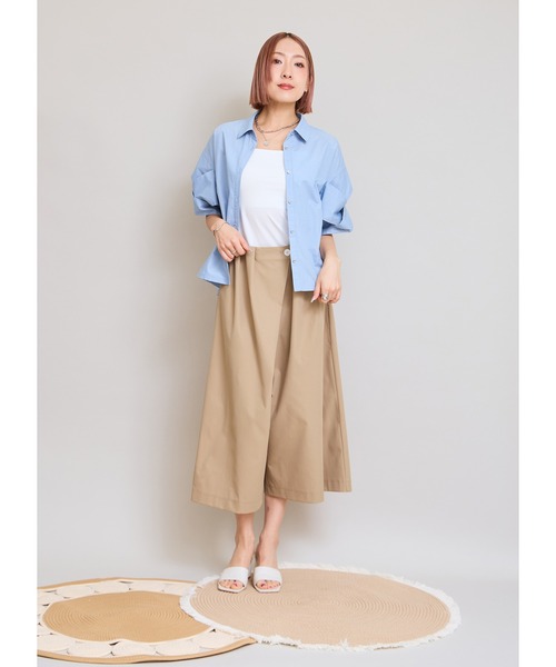 LHELBIE(レルビエ)の「ガウチョパンツ(その他パンツ・レディース・パープル/ブラック/キャメル・M)」の13枚目の写真