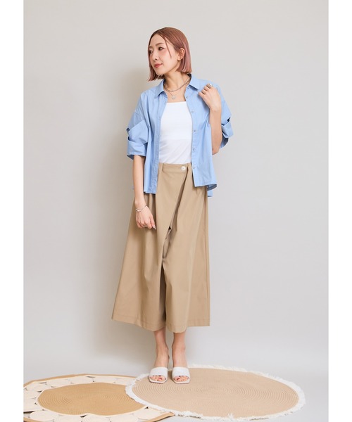 LHELBIE(レルビエ)の「ガウチョパンツ(その他パンツ・レディース・パープル/ブラック/キャメル・M)」の15枚目の写真