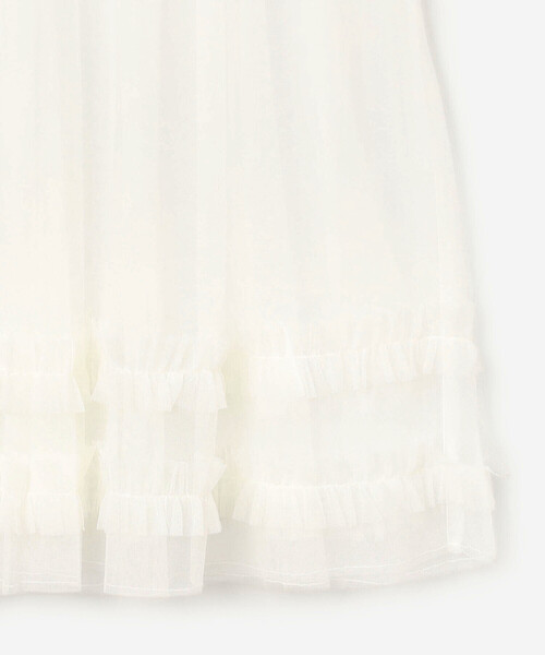 Bshop（ビショップ）の「eunoia | レイヤードメッシュワンピース WOMEN（ワンピース・レディース・ホワイト/ブラック・ONE）」の7枚目の写真