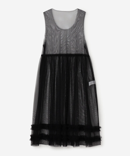 Bshop（ビショップ）の「eunoia | レイヤードメッシュワンピース WOMEN（ワンピース・レディース・ホワイト/ブラック・ONE）」の14枚目の写真