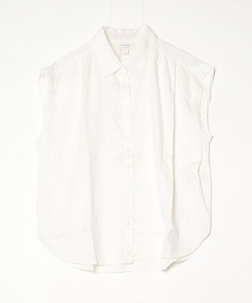 BANANA REPUBLIC FACTORY STORE(バナナリパブリック ファクトリーストア)の「BANANA REPUBLIC FACTORY STORE リネン ブレンド プリーツ シャツ(シャツ/ブラウス・レディース・ホワイト系その他/ホワイト/ネイビー・XS/S/M/L)」の8枚目の写真