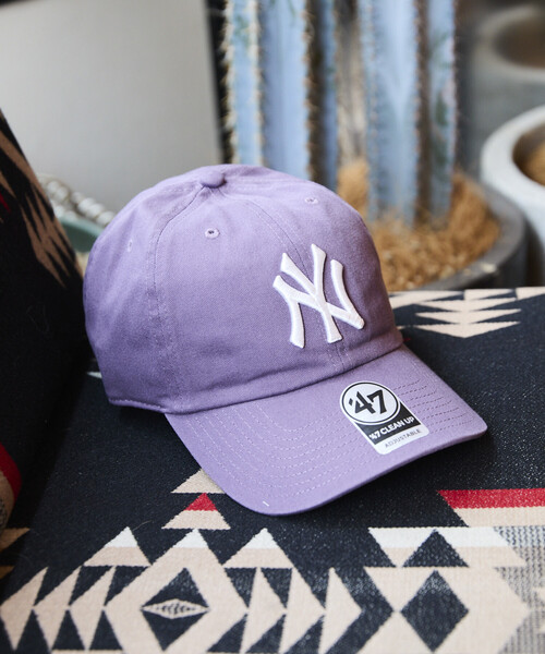 【希少】NEAT 刺繍 パープル 47 キャップ 47 クリーンナップ ニューヨーク・ヤンキース MLB Tonal Color