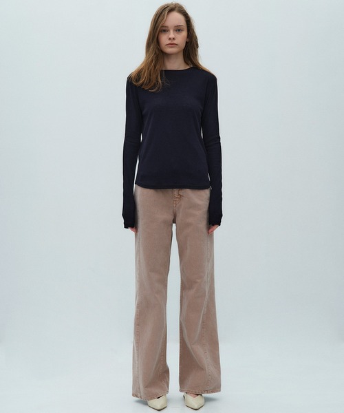 PUBLIC TOKYO(パブリックトウキョウ)の「【2026春新作&シリーズ累計5,000本大人気デニム】PUBLICDENIM PINKRELAX(デニムパンツ・レディース・ピンク系その他・S-Regular/S-Long/M-Regular/M-Long/L-Regular/L-Long/XL-Regular)」の6枚目の写真