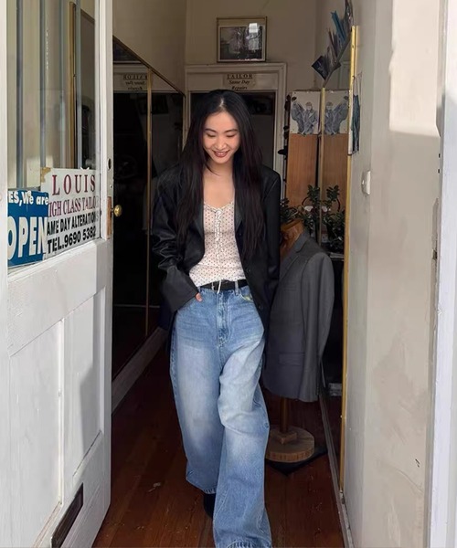 shopnikoniko(ショップニコニコ)の「ドットトップス 長袖 リボン シアー ドット シアートップス(その他トップス・レディース・ドット・フリー)」の7枚目の写真