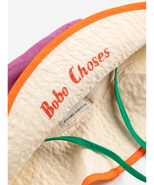 BOBO CHOSES(ボボショーズ)の「Bobo Choses bucket hat(ハット・キッズ・パープル・HEAD54/HEAD52)」の4枚目の写真