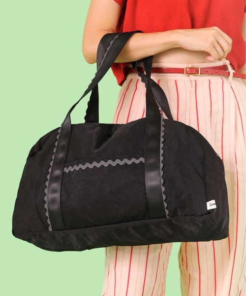 Casselini（キャセリーニ）の「Casselini(キャセリーニ)トラベルバッグ（ボストンバッグ・レディース・ブラウン/ブラック/カーキ・FREE）」の14枚目の写真