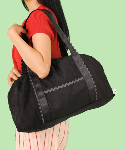 Casselini（キャセリーニ）の「Casselini(キャセリーニ)トラベルバッグ（ボストンバッグ・レディース・ブラウン/ブラック/カーキ・FREE）」の16枚目の写真