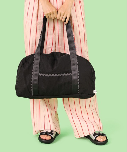 Casselini（キャセリーニ）の「Casselini(キャセリーニ)トラベルバッグ（ボストンバッグ・レディース・ブラウン/ブラック/カーキ・FREE）」の19枚目の写真