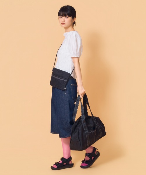Casselini（キャセリーニ）の「Casselini(キャセリーニ)トラベルバッグ（ボストンバッグ・レディース・ブラウン/ブラック/カーキ/ブルー/ベージュ・FREE）」の8枚目の写真